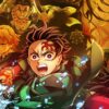 「鬼滅の刃 無限城編」の最終決戦を描いたキービジュアル。中央で剣を構える竈門炭治郎を中心に、鬼殺隊の仲間たちが集結し、壮絶な戦いに挑む様子。記事ではこの死闘のネタバレ・考察を詳しく解説しています。