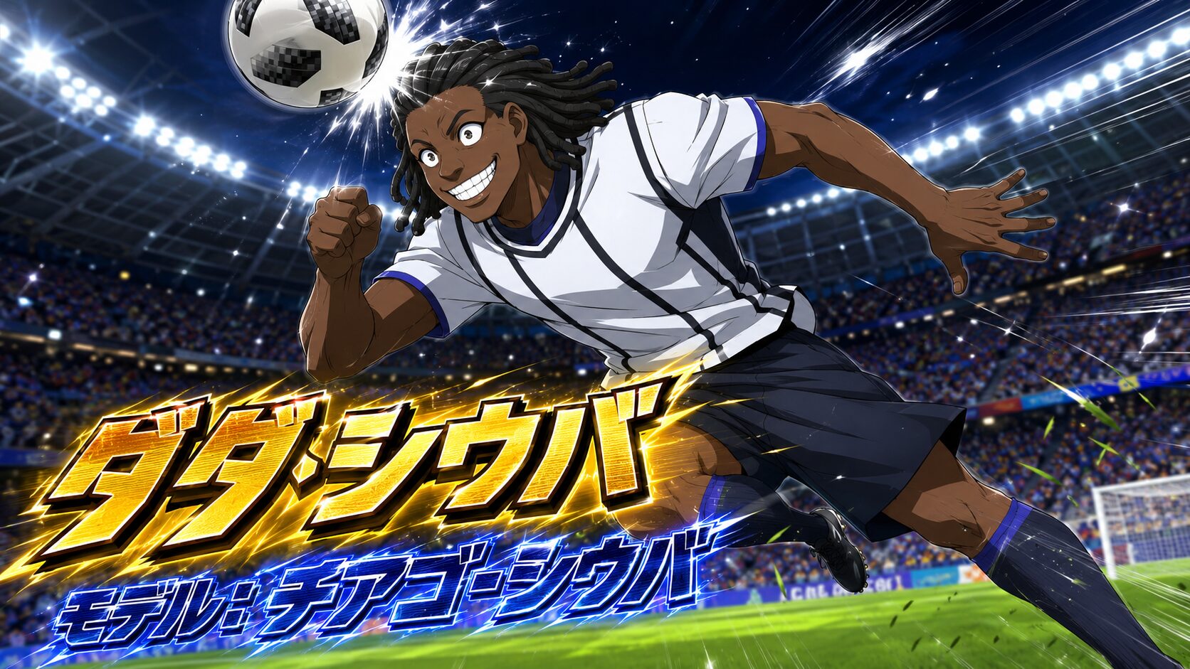 ブルーロック ダダ・シウバ モデル チアゴ・シウバ ワールドカップ風イラスト